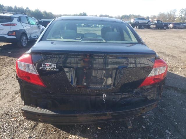 19XFB2F54CE328827 - 2012 HONDA CIVIC LX BLACK photo 6