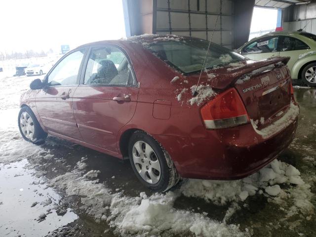 KNAFE121085539527 - 2008 KIA SPECTRA EX RED photo 2