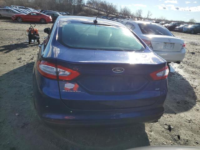 1FA6P0H70F5124133 - 2015 FORD FUSION SE BLUE photo 6