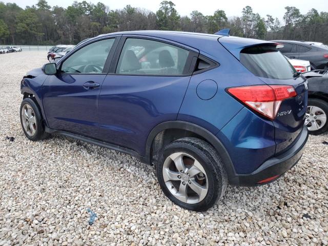 3CZRU5H35HG704610 - 2017 HONDA HR-V LX BLUE photo 2