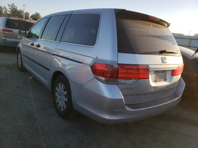 5FNRL3H29AB019378 - 2010 HONDA ODYSSEY LX SILVER photo 3