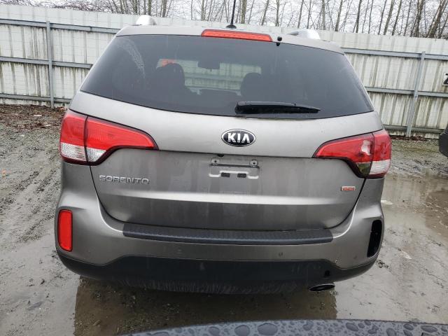 5XYKTDA77EG537873 - 2014 KIA SORENTO LX GRAY photo 6