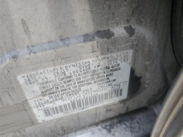 3N1AB7AP8HY380535 - 2017 NISSAN SENTRA S GRAY photo 12