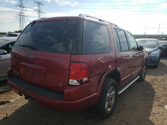 1FMDU75W04UA99683 - 2004 FORD EXPLORER LIMITED RED photo 4