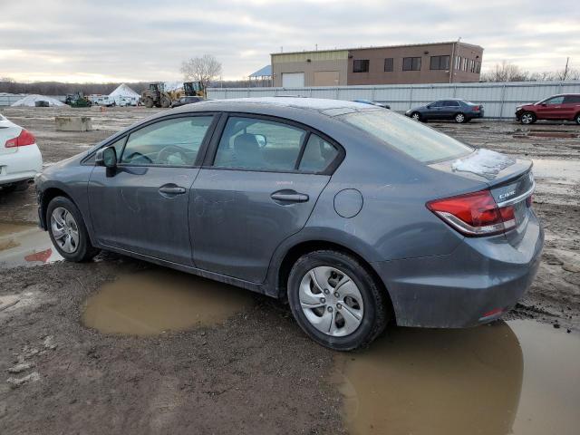 19XFB2F59DE020103 - 2013 HONDA CIVIC LX GRAY photo 2