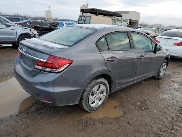 19XFB2F59DE020103 - 2013 HONDA CIVIC LX GRAY photo 3