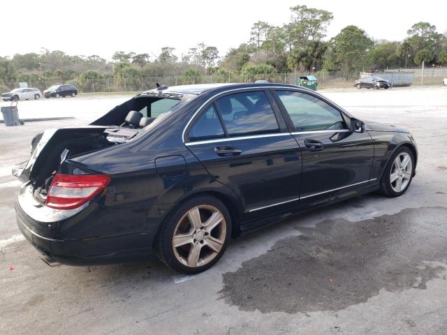 WDDGF5EB9BA520446 - 2011 MERCEDES-BENZ C 300 BLACK photo 3