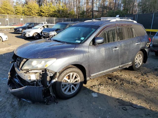5N1AR2MM3EC674129 - 2014 NISSAN PATHFINDER S BLUE photo 1