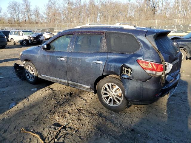 5N1AR2MM3EC674129 - 2014 NISSAN PATHFINDER S BLUE photo 2