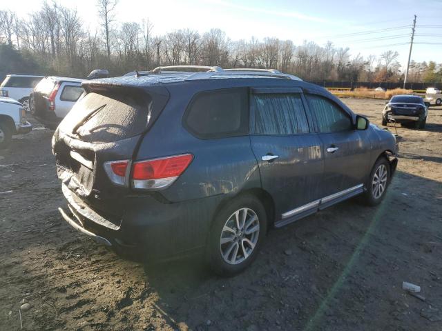 5N1AR2MM3EC674129 - 2014 NISSAN PATHFINDER S BLUE photo 3