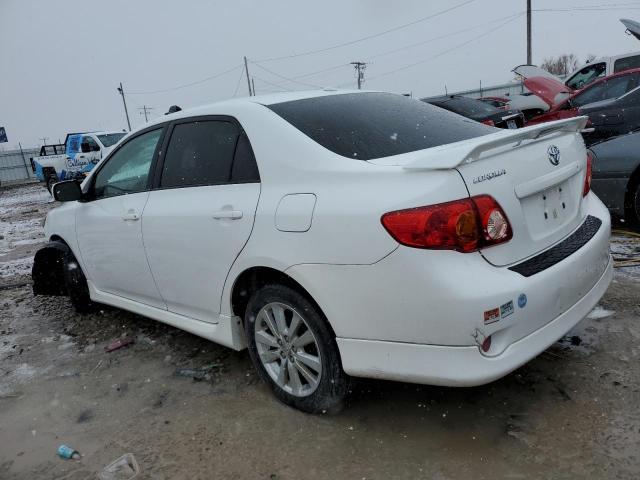 1NXBU40E09Z080028 - 2009 TOYOTA COROLLA BASE WHITE photo 2