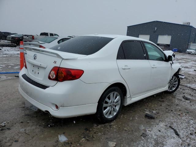 1NXBU40E09Z080028 - 2009 TOYOTA COROLLA BASE WHITE photo 3