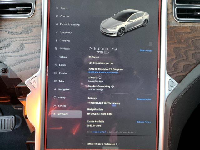 5YJSA1E28JF247758 - 2018 TESLA MODEL S გრაფიტი ფოტო 9