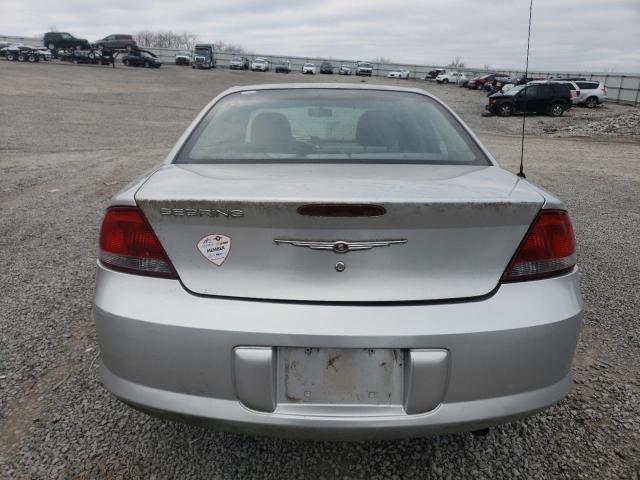 1C3EL46X25N607511 - 2005 CHRYSLER SEBRING SILVER photo 6