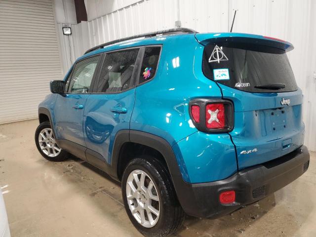 ZACNJBBB0LPL34859 - 2020 JEEP RENEGADE LATITUDE TEAL photo 2