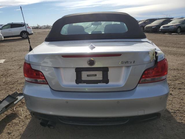 WBAUN7C59CVM26387 - 2012 BMW 135 I SILVER photo 6