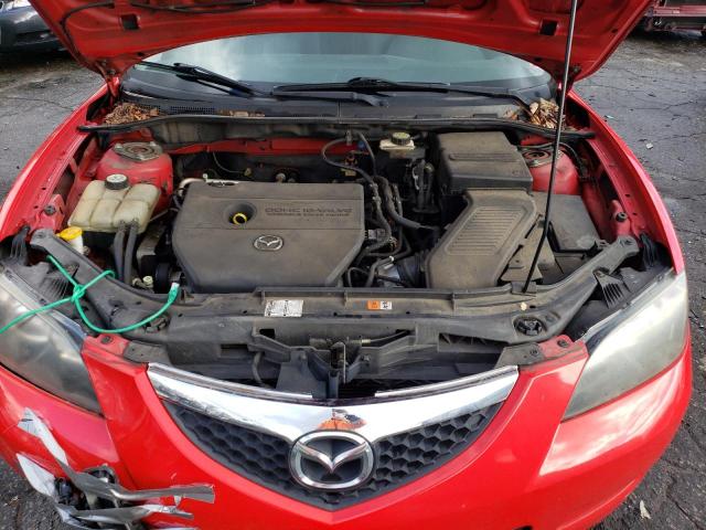 JM1BK32F771675483 - 2007 MAZDA 3 I RED photo 11