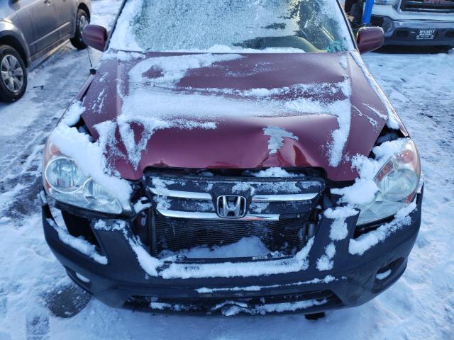 JHLRD788X6C006865 - 2006 HONDA CR-V EX BURGUNDY photo 12