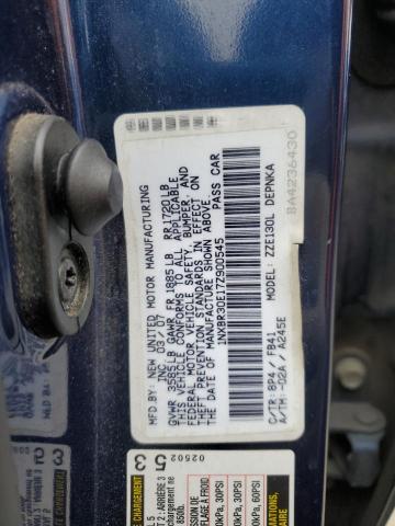 1NXBR30E17Z900545 - 2007 TOYOTA COROLLA CE BLUE photo 13