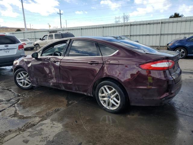 3FA6P0H71DR175649 - 2013 FORD FUSION SE BURGUNDY photo 2