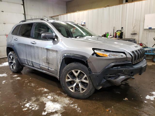 1C4PJMBS7HW632648 - 2017 JEEP CHEROKEE TRAILHAWK SILVER photo 4
