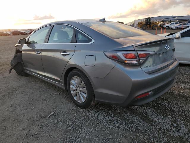 KMHE24L1XHA058548 - 2017 HYUNDAI SONATA HYBRID GRAY photo 2