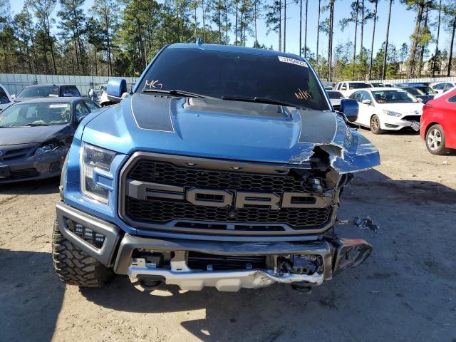 1FTFW1RG9LFB42105 - 2020 FORD F150 RAPTOR BLUE photo 5