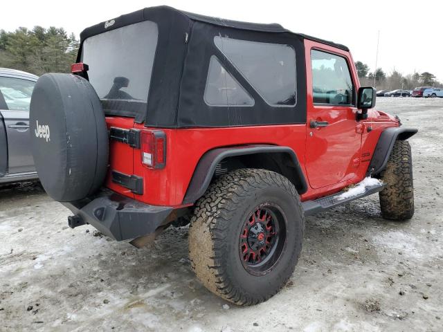 1C4AJWAG3EL162422 - 2014 JEEP WRANGLER SPORT RED photo 3