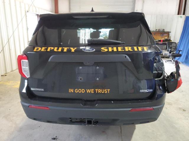 1FM5K8AB7NGA02949 - 2022 FORD EXPLORER POLICE INTERCEPTOR შავი ფოტო 6