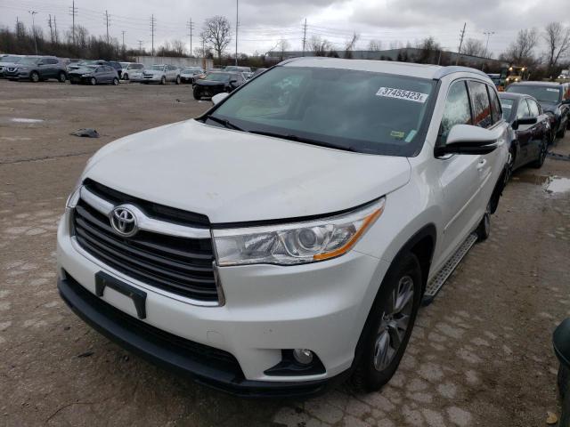 5TDJKRFH3ES004533 - 2014 TOYOTA HIGHLANDER XLE 白色 照片 1