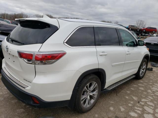 5TDJKRFH3ES004533 - 2014 TOYOTA HIGHLANDER XLE 白色 照片 3