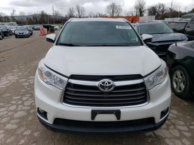 5TDJKRFH3ES004533 - 2014 TOYOTA HIGHLANDER XLE 白色 照片 5