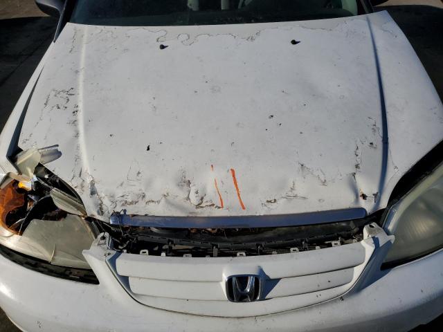 1HGES16552L067446 - 2002 HONDA CIVIC LX WHITE photo 11