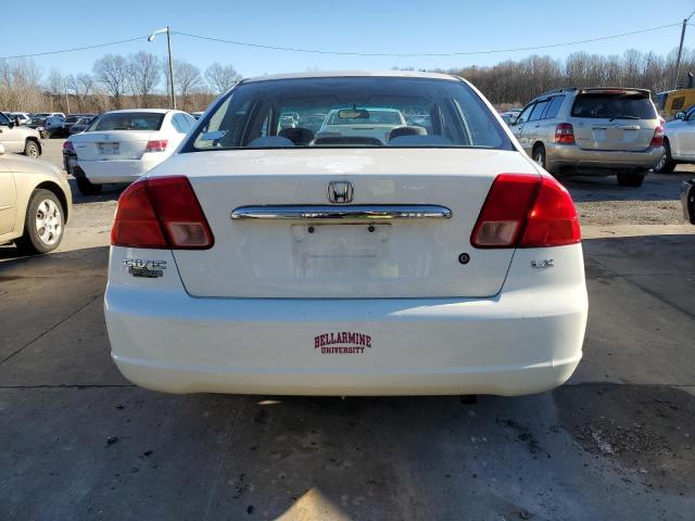 1HGES16552L067446 - 2002 HONDA CIVIC LX WHITE photo 6