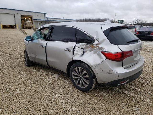 5FRYD4H46EB006429 - 2014 ACURA MDX TECHNOLOGY SILVER photo 2