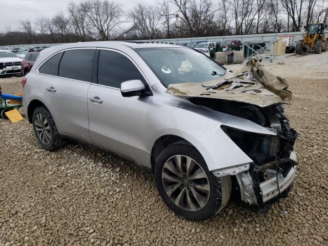 5FRYD4H46EB006429 - 2014 ACURA MDX TECHNOLOGY SILVER photo 4