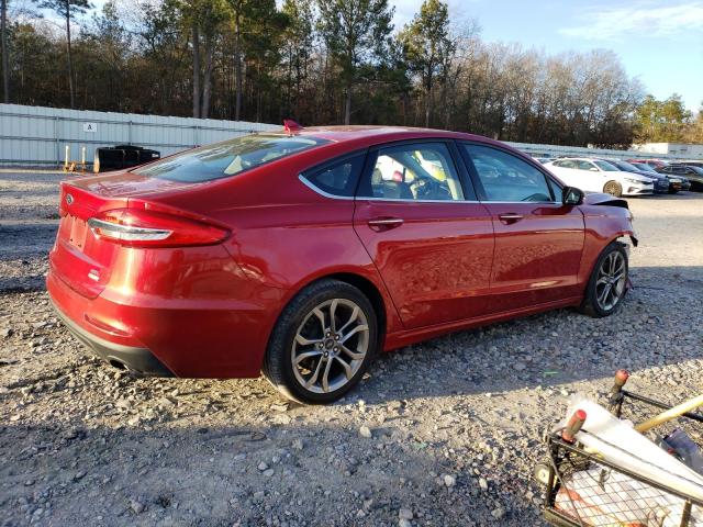 3FA6P0CDXLR177802 - 2020 FORD FUSION SEL RED photo 3