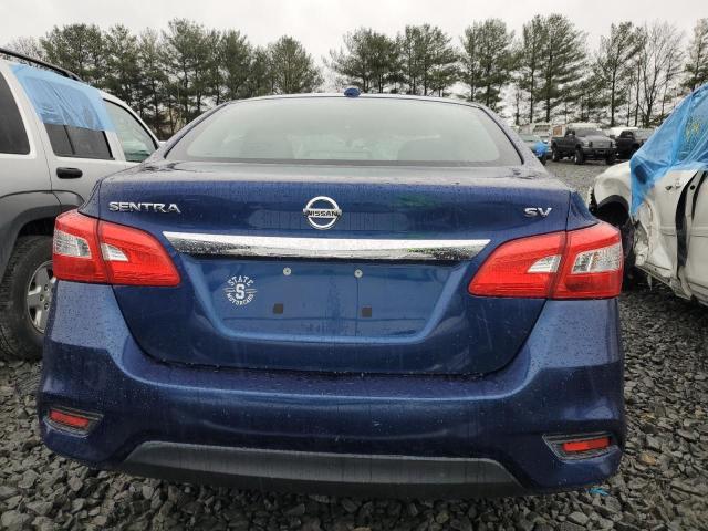 3N1AB7AP2KY378187 - 2019 NISSAN SENTRA S BLUE photo 6