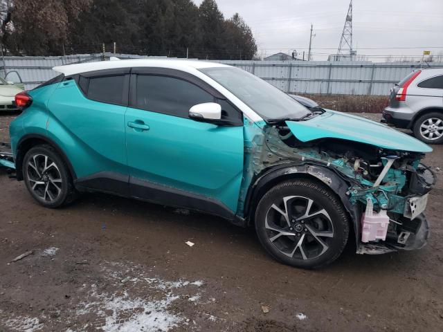 NMTKHMBX6JR061952 - 2018 TOYOTA C-HR XLE TURQUOISE photo 4