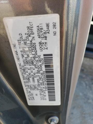 5TBRT34124S454359 - 2004 TOYOTA TUNDRA ACCESS CAB SR5 GRAY photo 12