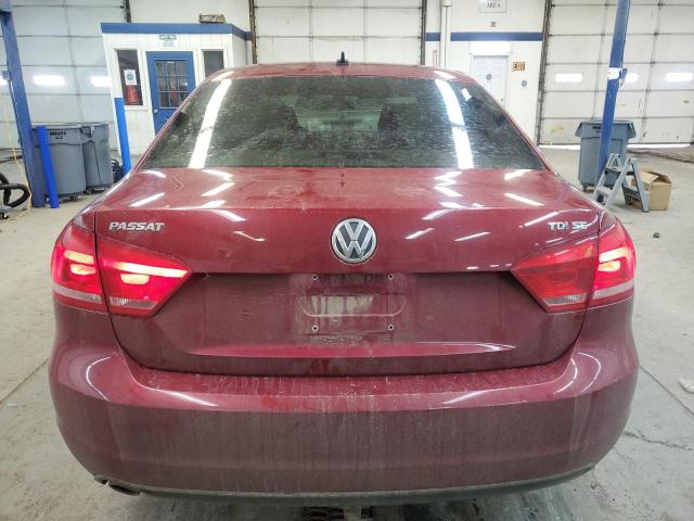 1VWBV7A39FC054168 - 2015 VOLKSWAGEN PASSAT SE RED photo 6