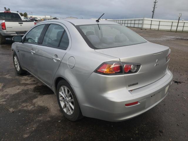 JA32U2FU5GU007952 - 2016 MITSUBISHI LANCER ES SILVER photo 2