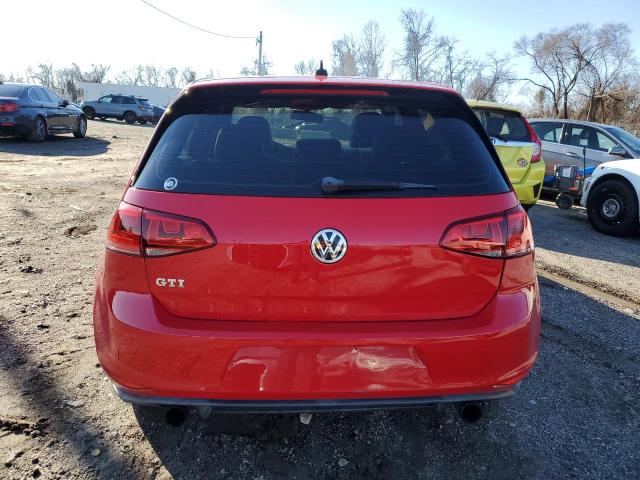 3VW4T7AUXFM039474 - 2015 VOLKSWAGEN GTI RED photo 6