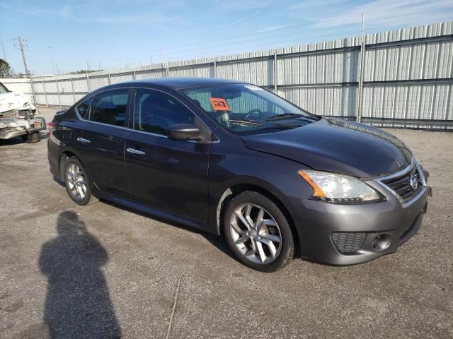 3N1AB7AP3DL711125 - 2013 NISSAN SENTRA S GRAY photo 4