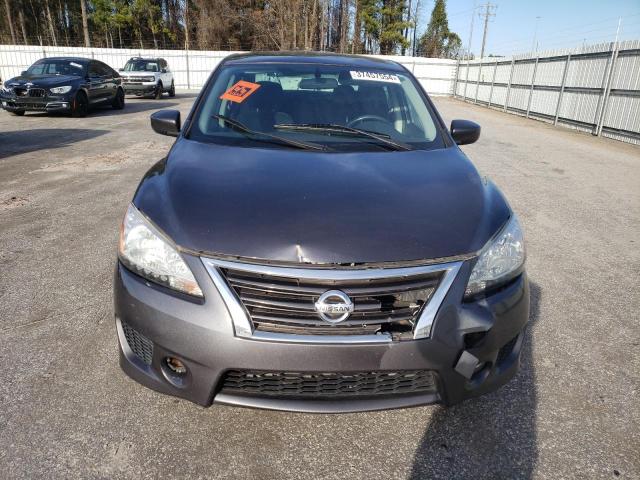 3N1AB7AP3DL711125 - 2013 NISSAN SENTRA S GRAY photo 5