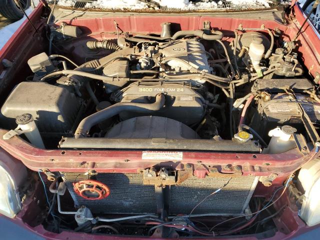 5TBBN441X2S269376 - 2002 TOYOTA TUNDRA ACCESS CAB SR5 MAROON photo 11