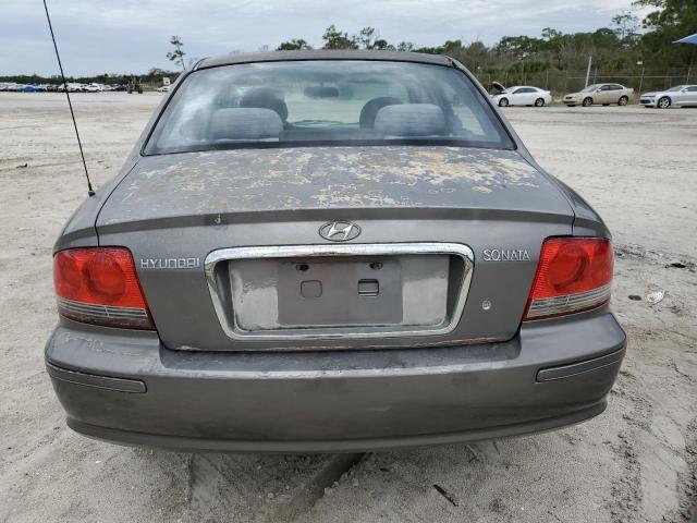 KMHWF25SX3A743693 - 2003 HYUNDAI SONATA GL GRAY photo 6