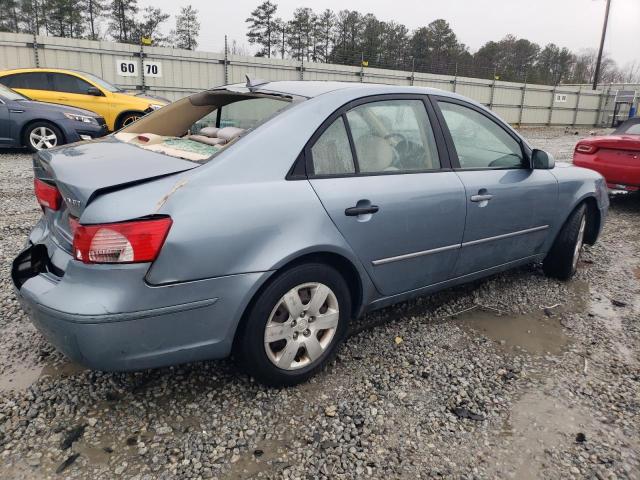 5NPET46C39H547057 - 2009 HYUNDAI SONATA GLS BLUE photo 3