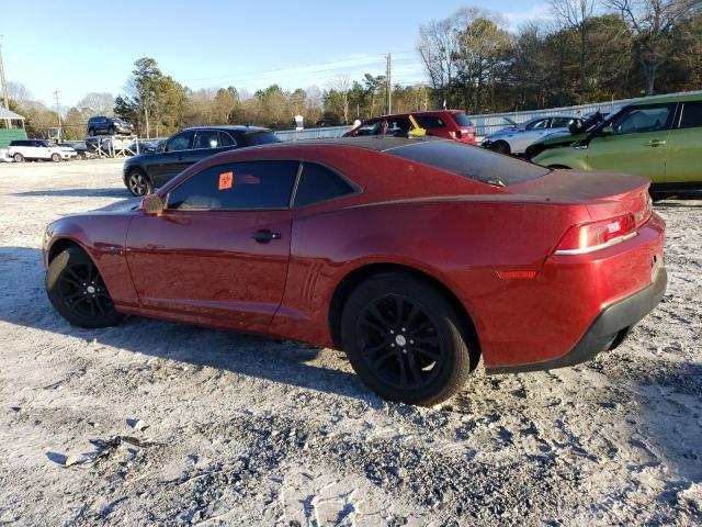 2G1FE1E38E9228077 - 2014 CHEVROLET CAMARO LS RED photo 2