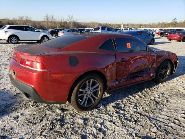 2G1FE1E38E9228077 - 2014 CHEVROLET CAMARO LS RED photo 3